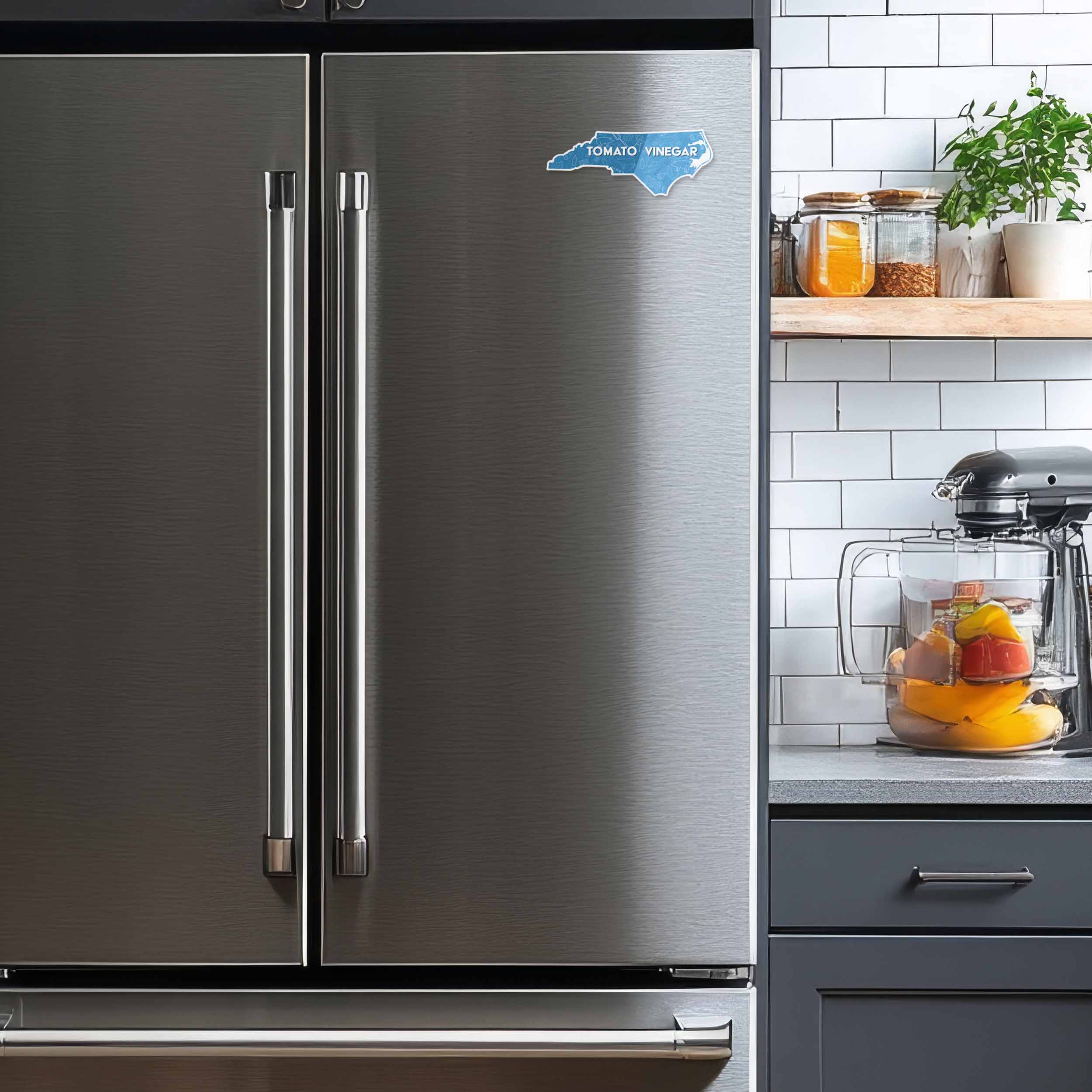 Sentinel Supply - Vente Aimants - Aimant de voiture carte BBQ de Caroline du Nord - Aimant flexible pour réfrigérateur NC1