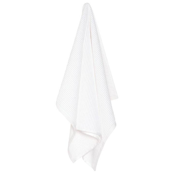 Ripple White Turkish Cotton Dishtowel for wholesale by Now Designs by Danica