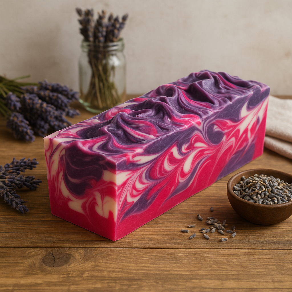 DeShawn Marie Soap Boutique - Wholesale Bar Soap - Lavender Crush 3.5 LB Soap Loaf4