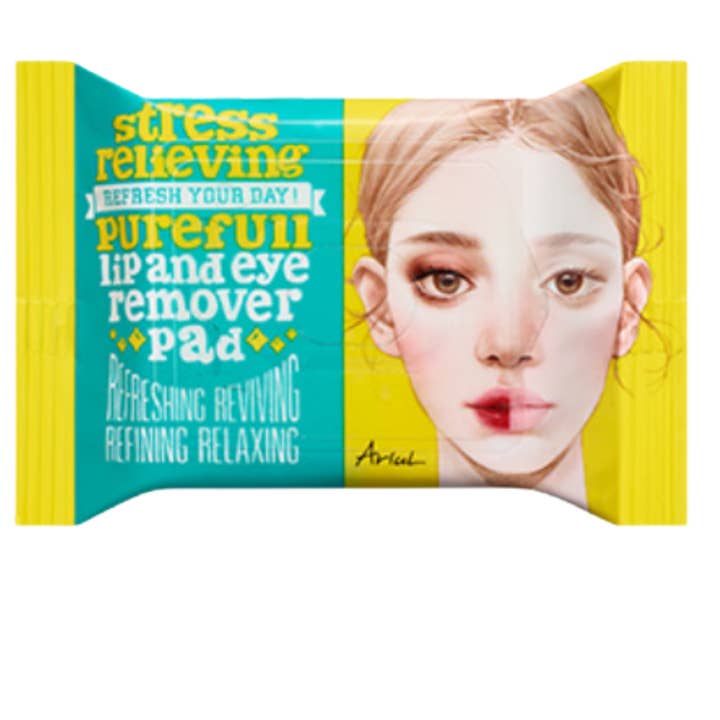 Ariul Stress Relieving Purefull Lip And Eye Remover Pad for wholesale by YOLA BEAUTY