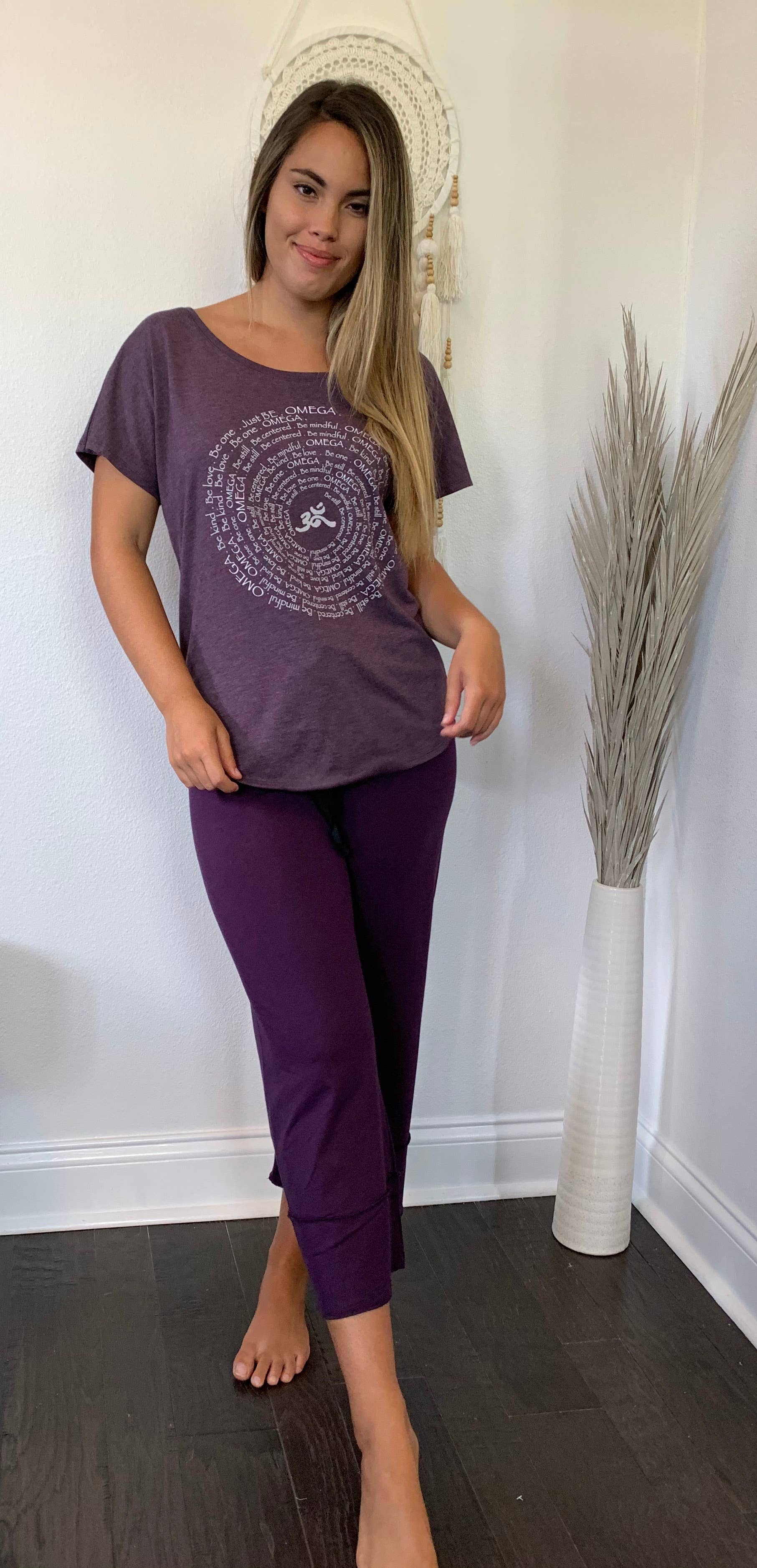 Ancient Language 97 - Wholesale Pants - Women's - Bamboo Chant Capri Women's Pant0