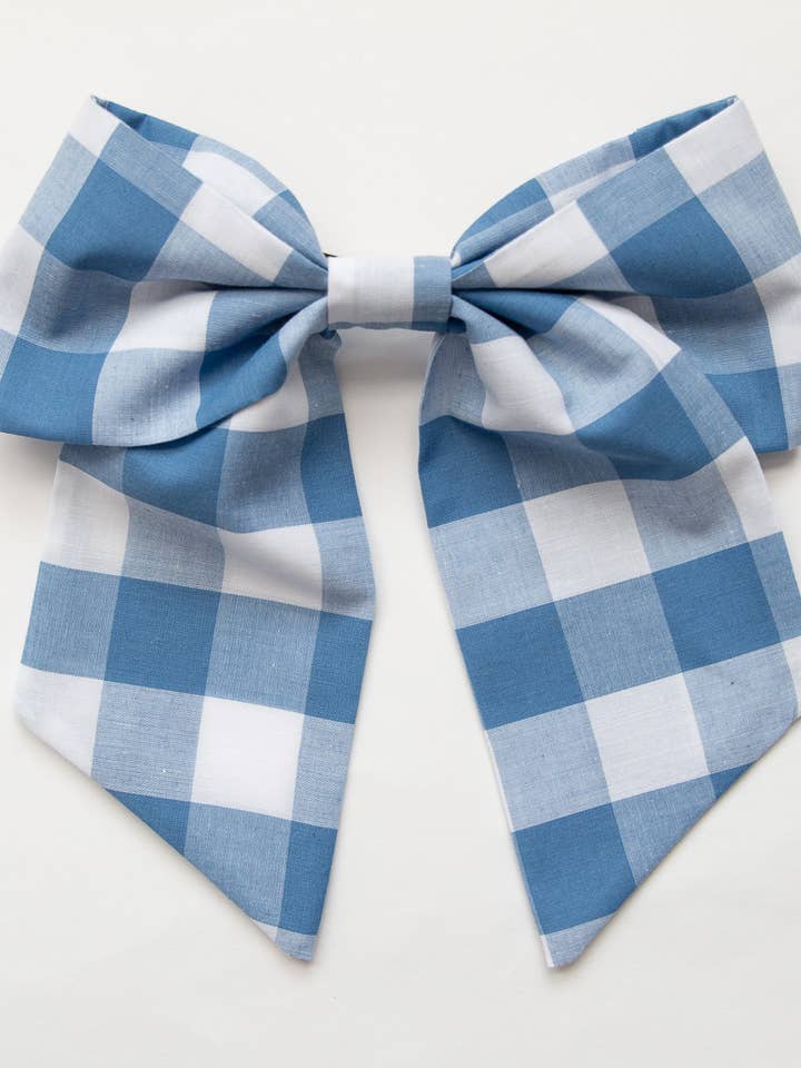 Oversized Fabric Hair Bow Barrette for Women | Sandy Bow for wholesale by Grace & Grandeur