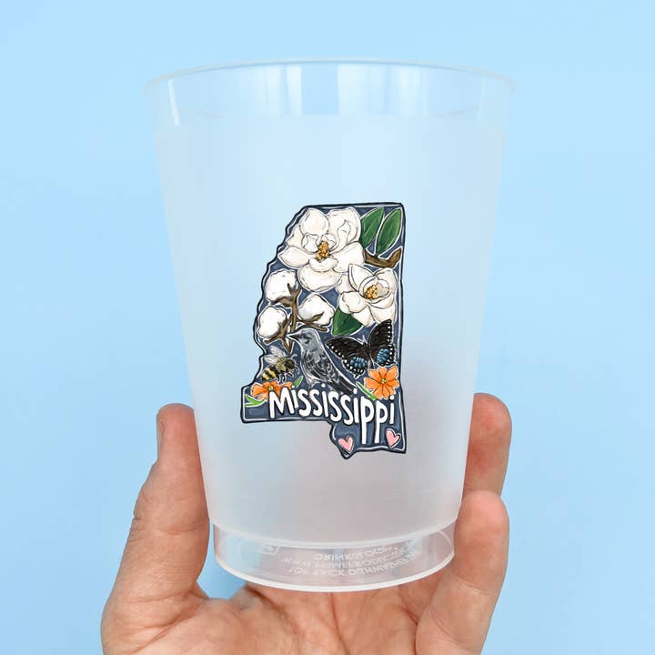 Mississippi Favorites Party Cup Set-Drinkware Favor Reusable for wholesale by Home Malone