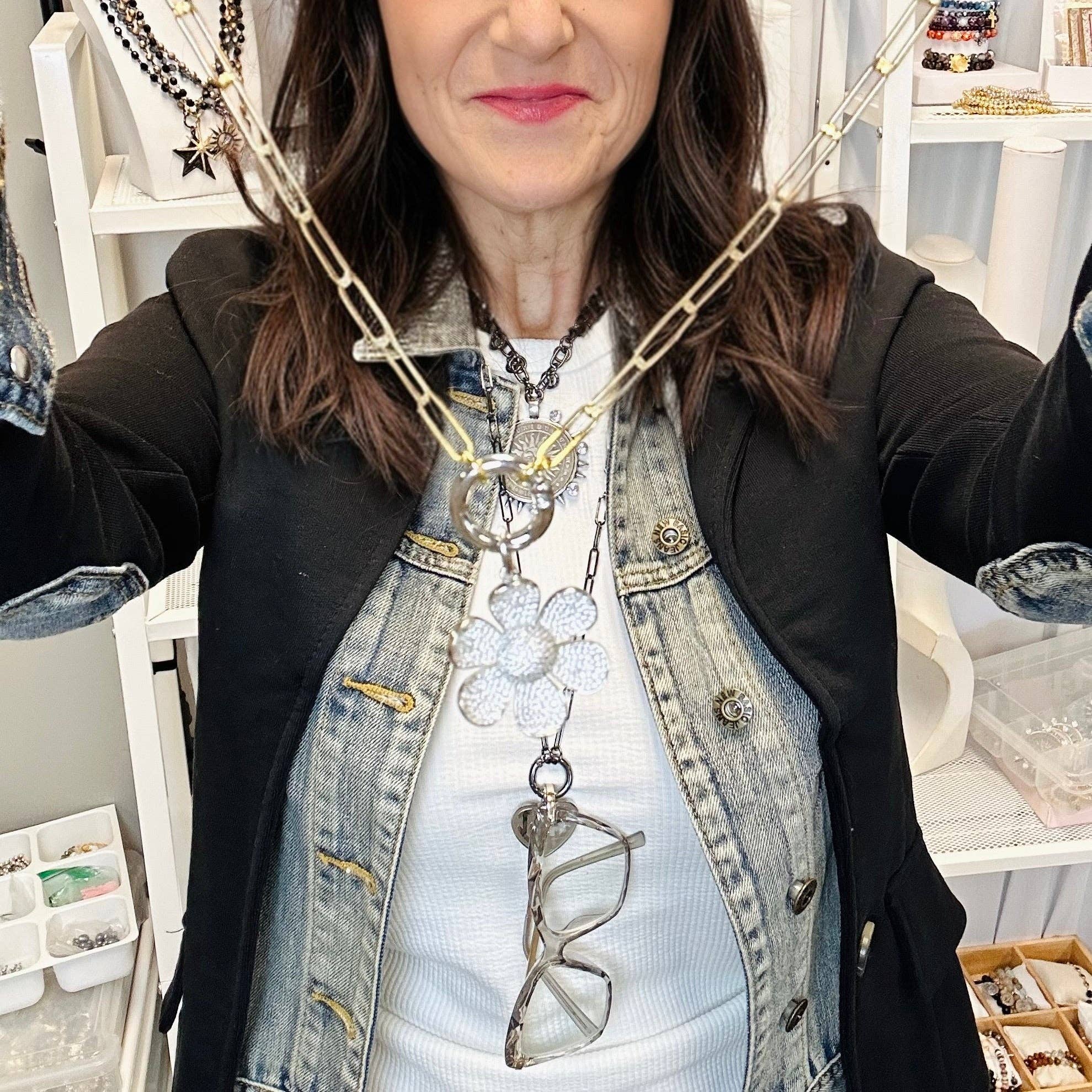 Love, Lisa – wholesale Hänge-/berlockhalsband – Veronica Glasögon & Berlockhållarhalsband4