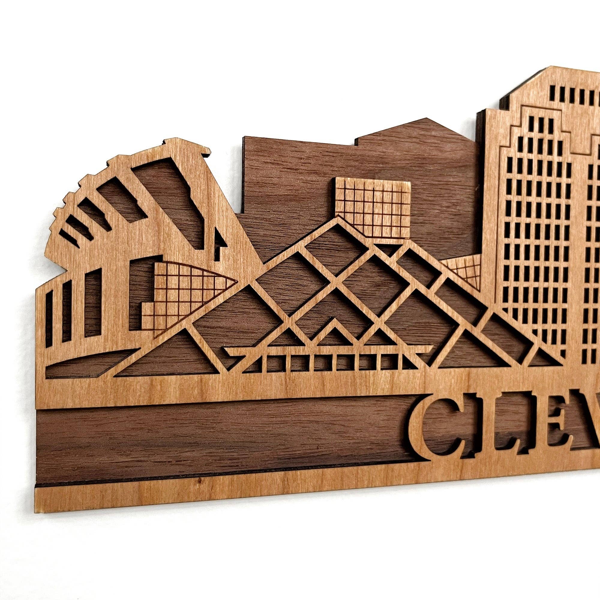 Inspired Indigo - Wholesale Wall Accent - Cleveland Skyline Wall Art5