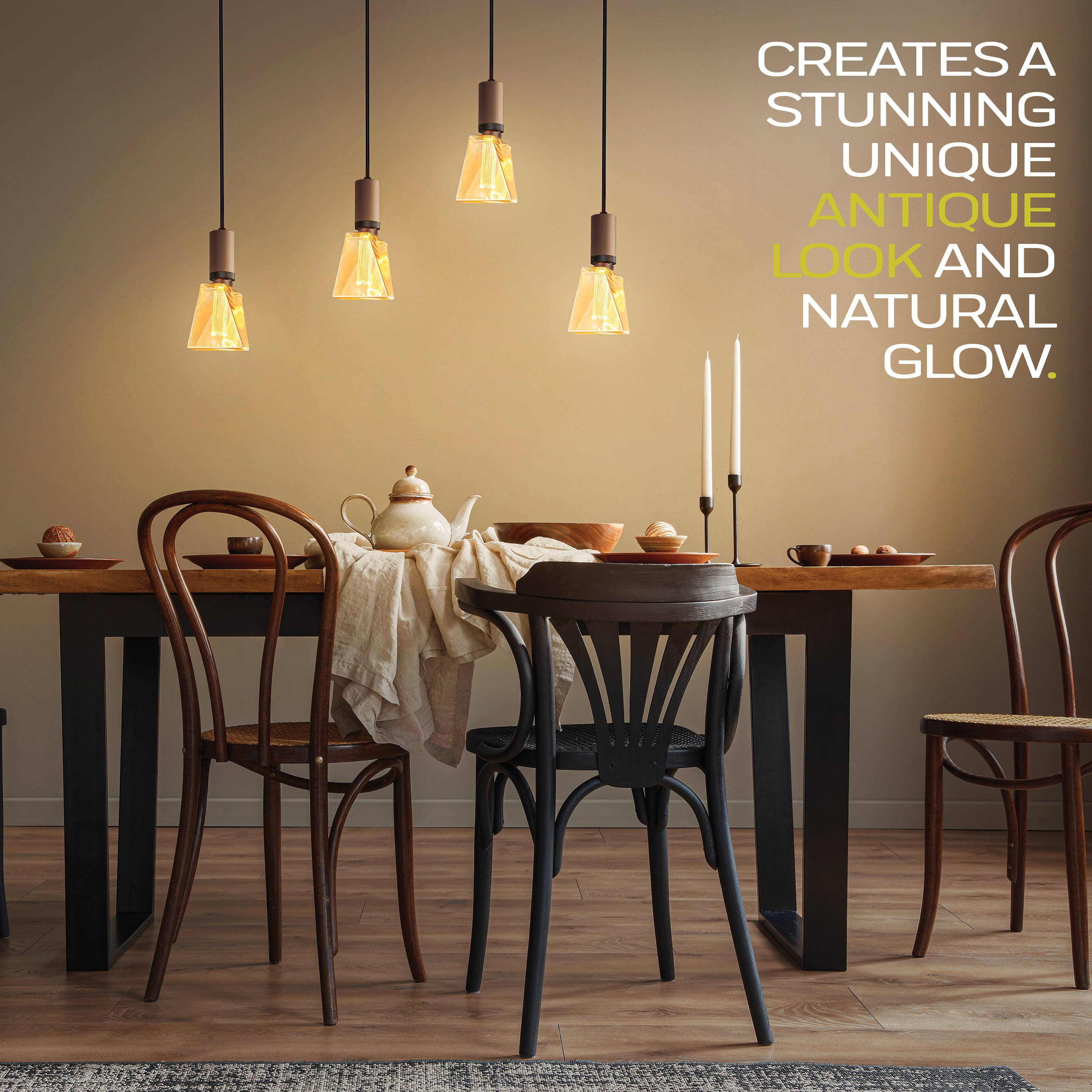 Next Glow – wholesale Light bulb/puck – Decorative Ice Style Amber Light Bulb, classic Inner Pillar8