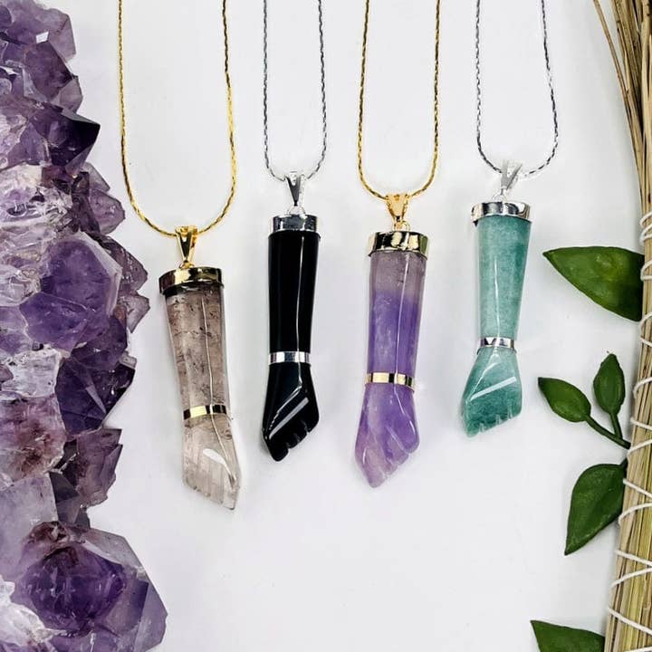 Rock Paradise - Wholesale Individual Charm/Pendant - Crystal Figa Hand Pendant9