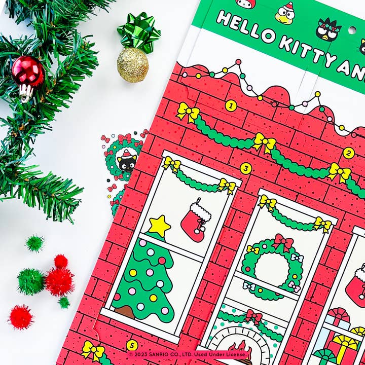 Pipsticks - Wholesale Advent Calendar - Hello Kitty And Friends Christmas Sticker Advent2
