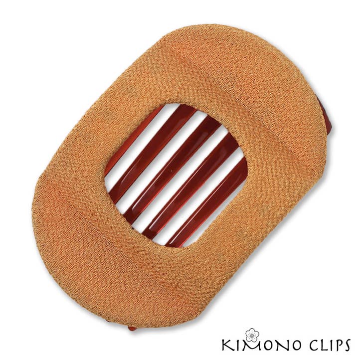 352S/camel Wide Clip for wholesale by Kimono Clips