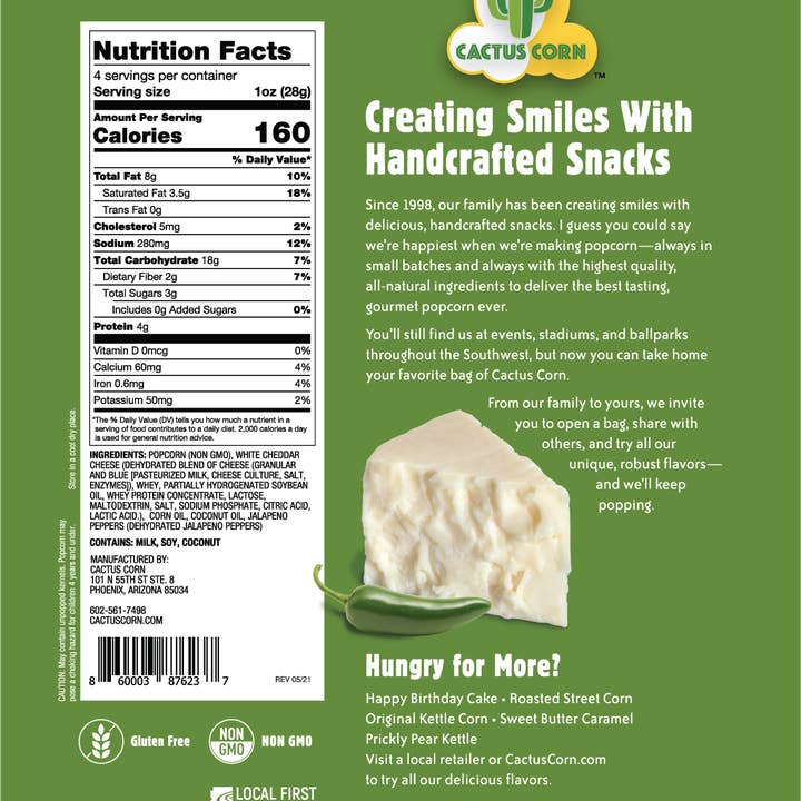 Cactus Corn - Wholesale Popcorn - Cactus Corn Popcorn Variety 12-Pack4