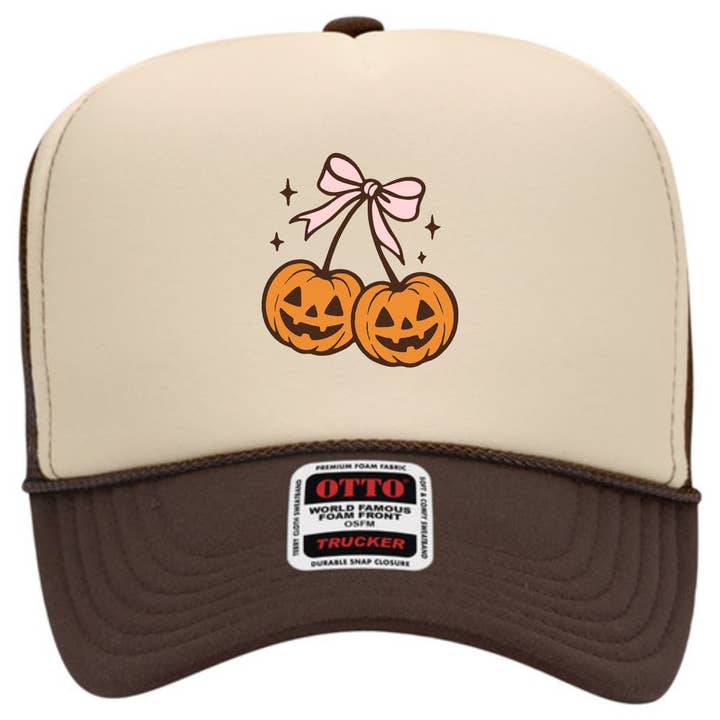 LC Elizabeth - Wholesale Trucker Hat - Women's - Scary Cherry | LC Elizabeth Original | Embroidered Trucker Hat3