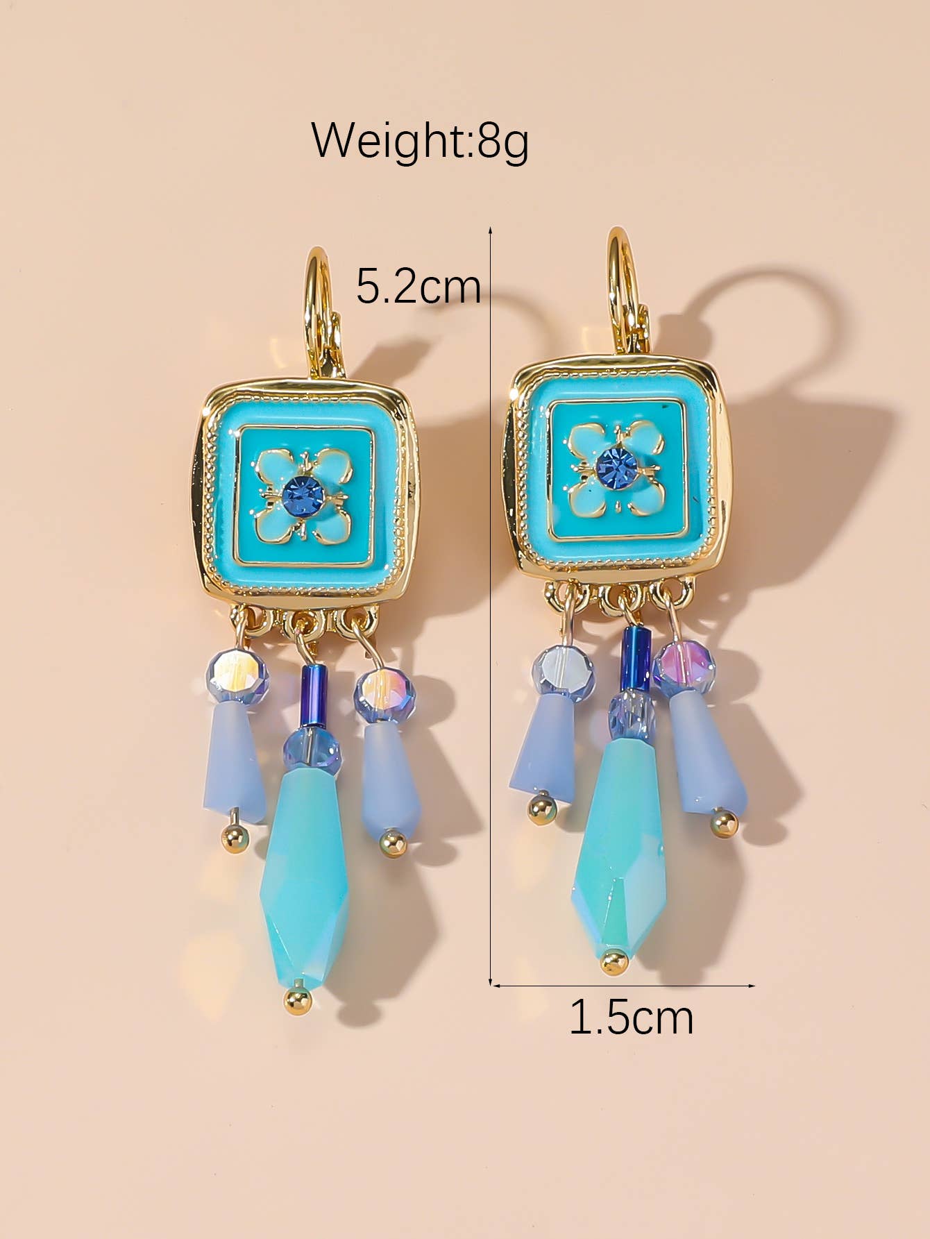 Blossom bijoux - Wholesale Dangle Earrings - Sleeper earrings 24PEBOL0431