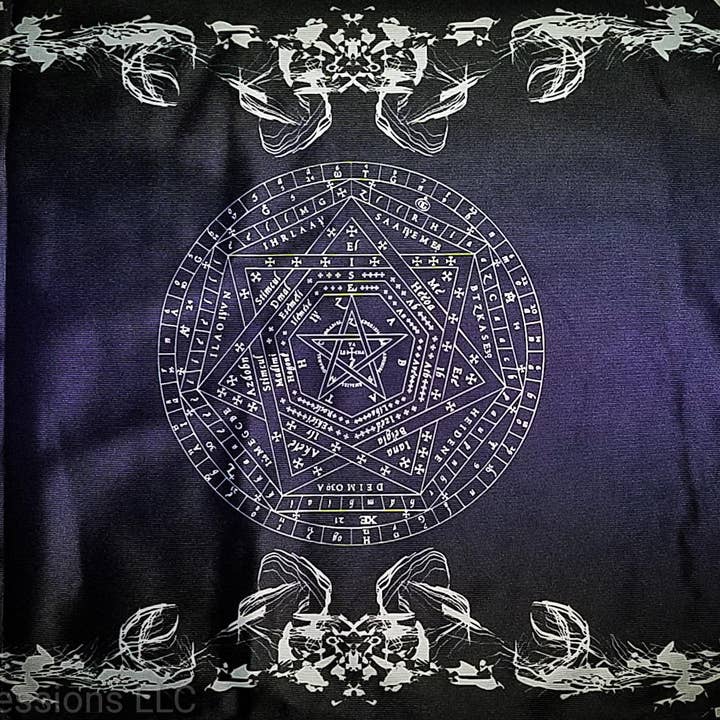 Sigillum Dei Aemeth Altar Cloth for wholesale by Goetic Impressions