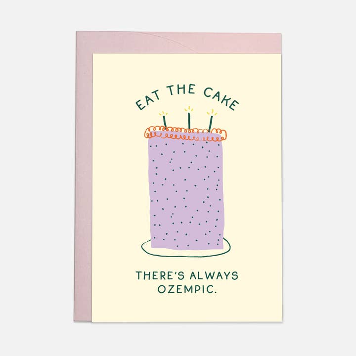 Kaart Blanche - Wholesale Birthday Card - Eat the cake - greeting card0