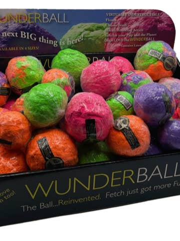 DISPLAY 36 - BEST FETCH TOY! WUNDERBALL with 36 balls for wholesale by WACKYwalk'r