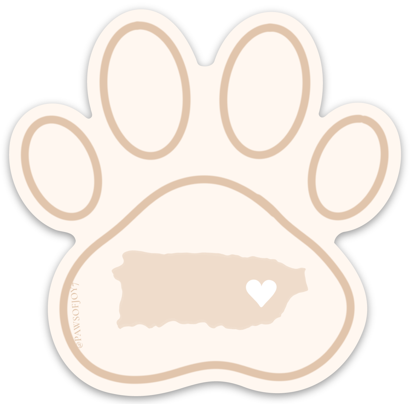 Paws Of Joy - Wholesale Sticker - BORICUA ESSENCE – HAND-DRAWN STICKER4
