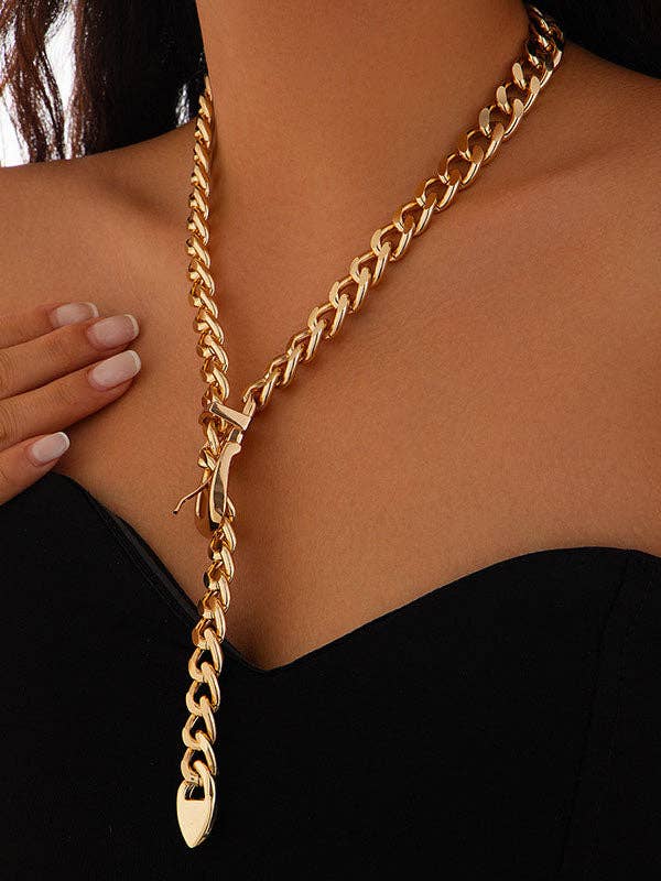 UZ Wholesale Store - Wholesale Link & Chain Necklace - Chains Geometric Solid Color Necklaces Accessories4