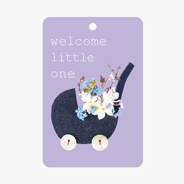 Welcome Little One - Cadeaulabel voor baby's voor wholesale door petal & pins