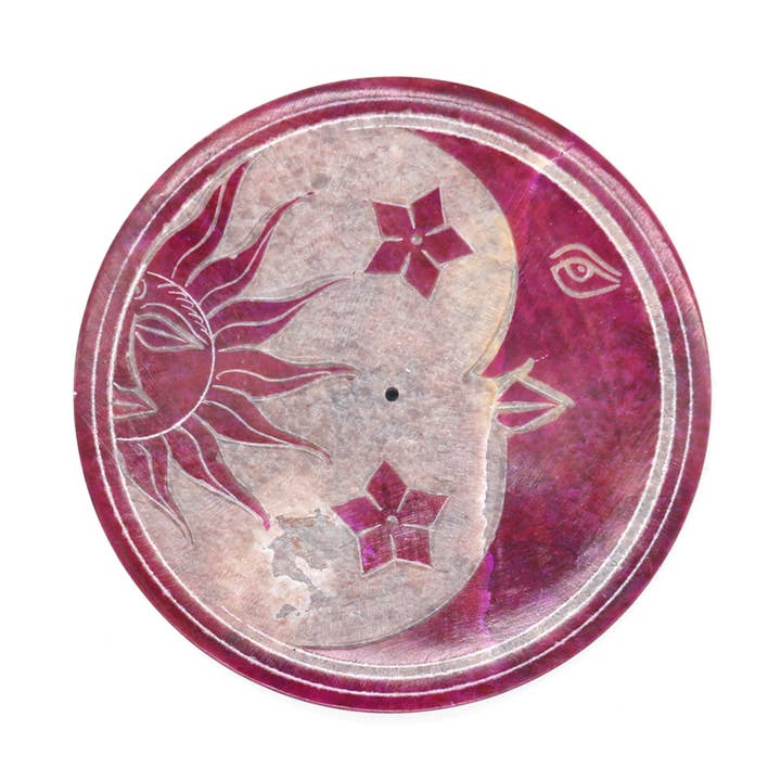 Soapstone Incense Burner - Celestial for wholesale by Designs by Deekay Inc.