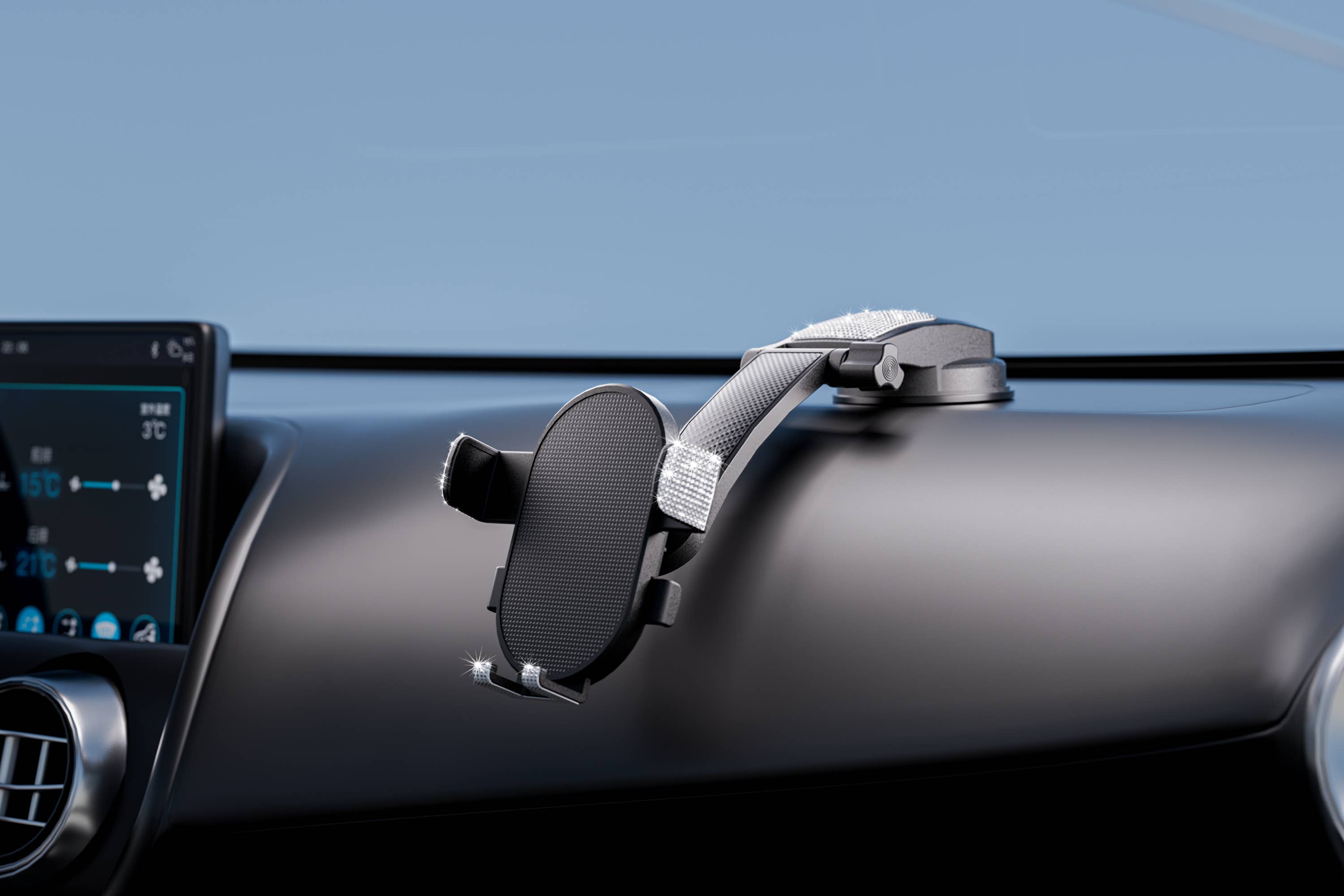 LAX Gadgets - Wholesale Phone/Tablet Stand - Bling Adjustable Cradle Mount For iPhone/Android Retail Pack14