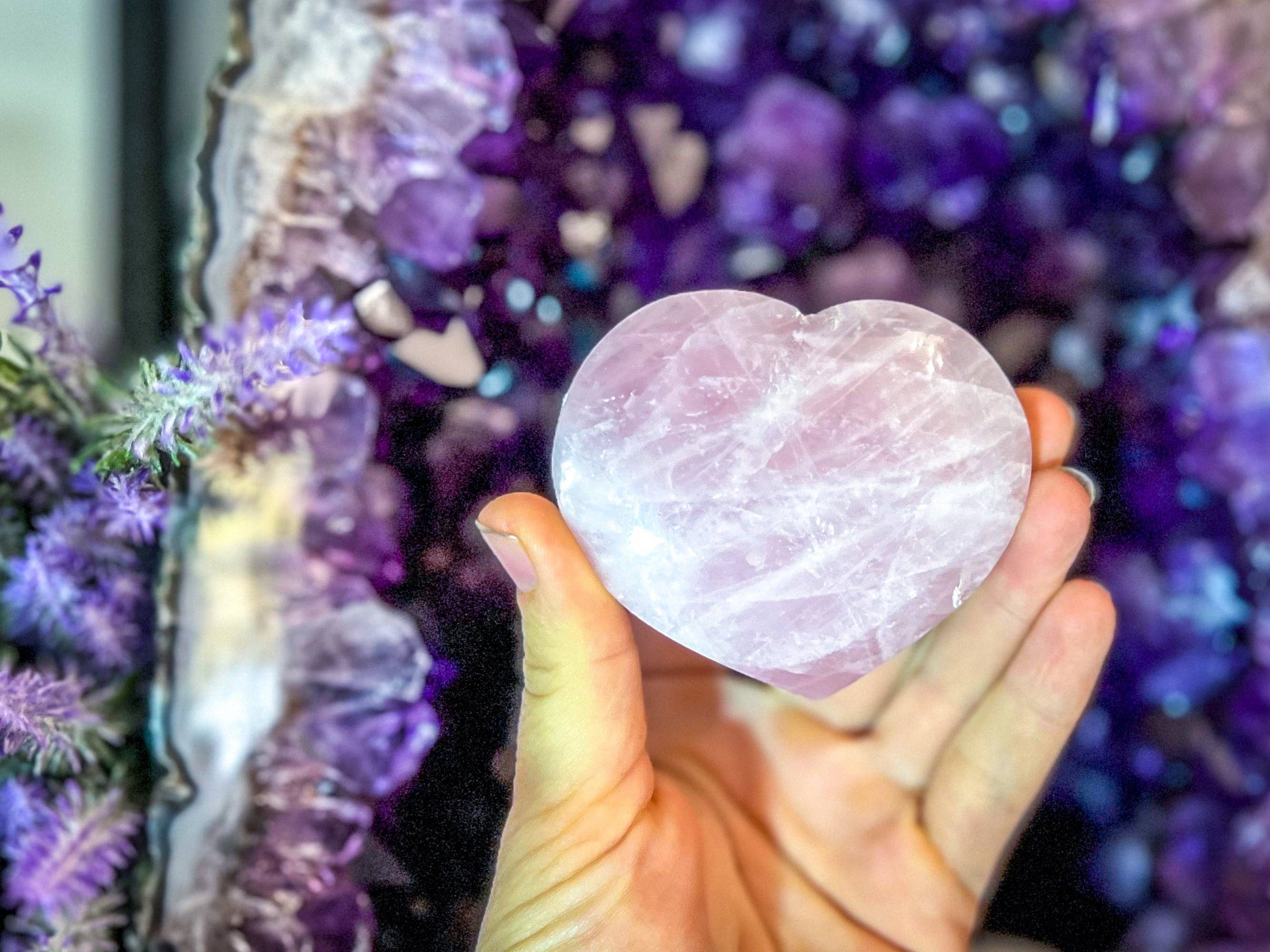 Mandala Gems - Wholesale Spiritual stone/crystal - Rose Quartz Crystal Heart Valentines Day Gift wholesale2