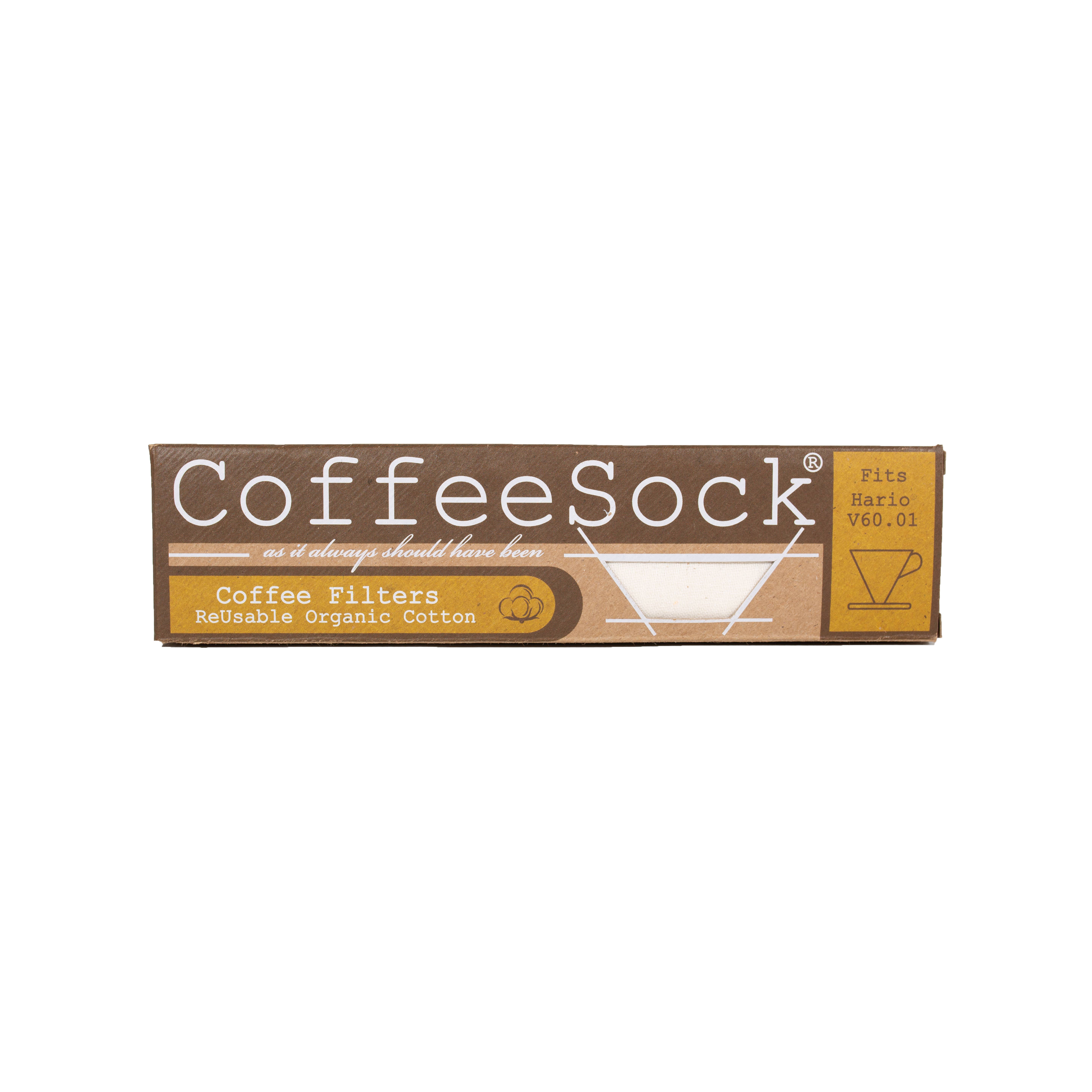 CoffeeSock – wholesale Kaffefilter – Återanvändbara ekologiska kaffefilter - Hario® v60-011