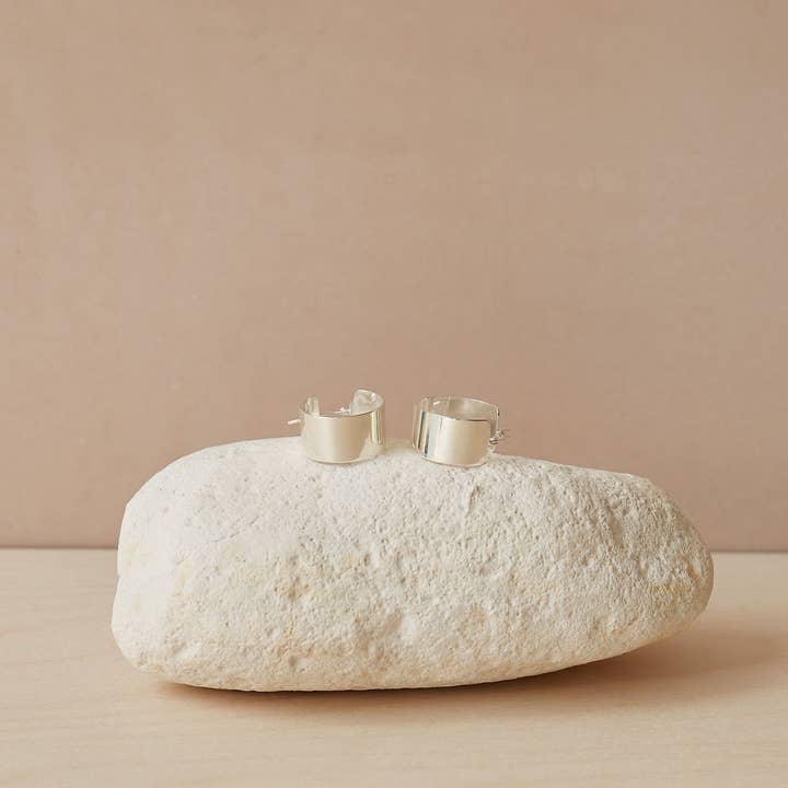 CHALK UK Ltd - Wholesale Hoop Earrings - Modern Flat Hoop Earrings