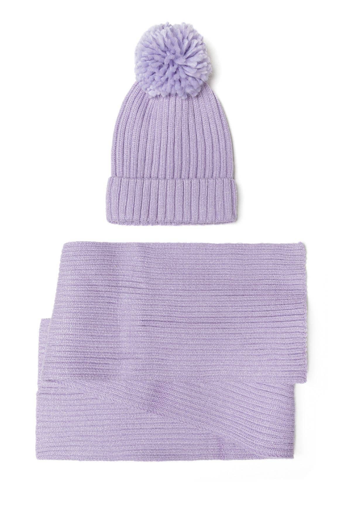 Minoti sp. z o.o. - Wholesale Kids Hat - Kids - Girls pom pom hat and scarf set pink 6m-8y2