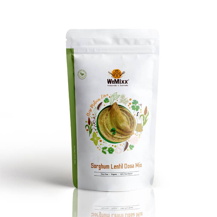 Mélange dosa aux lentilles et au sorgho biologique | Mélange de crêpes instantané Jowar pour la vente par WeMixx