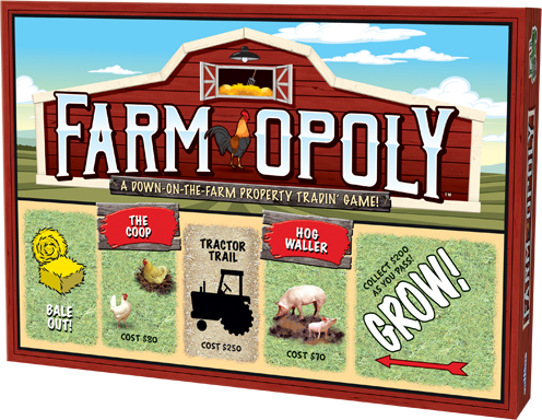 Cheatwell Games - Wholesale Board Game - Farm Opoly - A down on-the-farm property trading game0