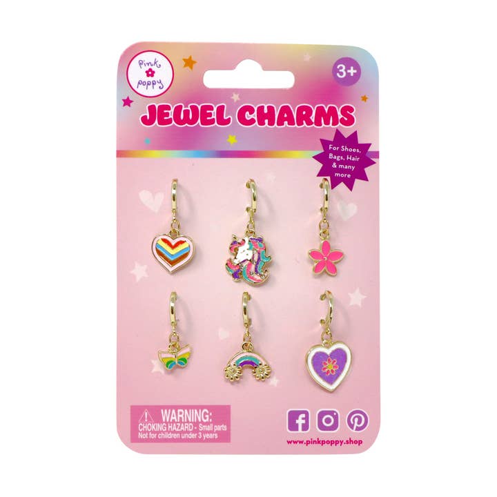 Rainbow Unicorn 6pk Shoelace Charm Set Rainbow Unicorn 6pk Shoelace Charm Set