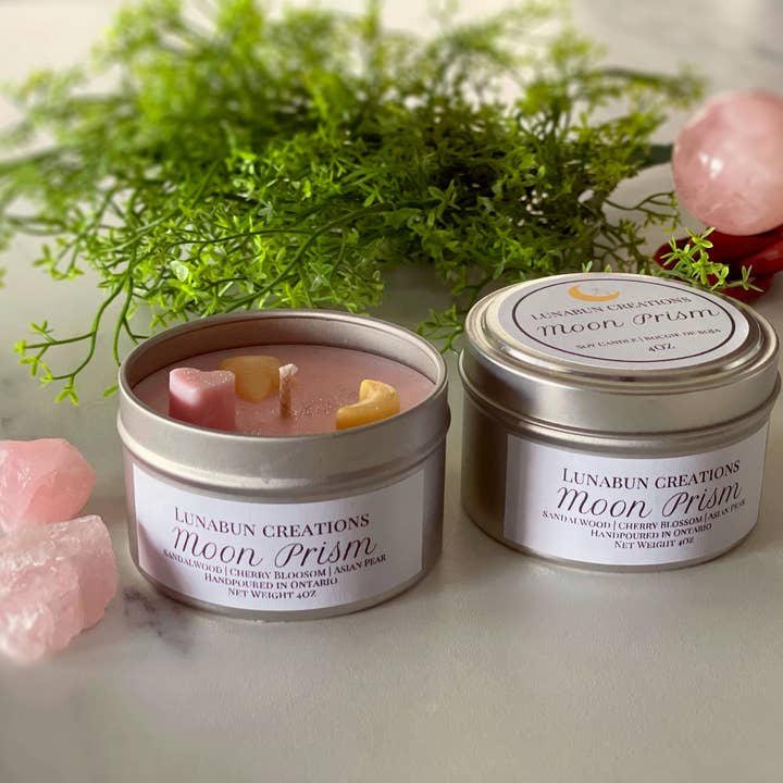 Moon Prism | Bougie en cire de soja inspirée de Sailor Moon 4 oz pour la vente par LunaBun Creations