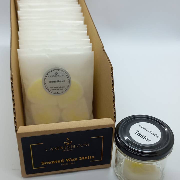 Creme Brulee Scented Wax Melts - Counter Display Box for wholesale by Candles Bloom Limited