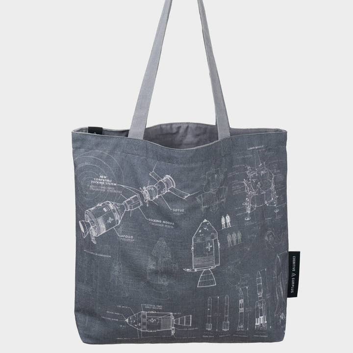 Cognitive Surplus - Wholesale Tote Bag - Unisex - Rocket Technology Canvas Shoulder Tote (Case of 6) 2