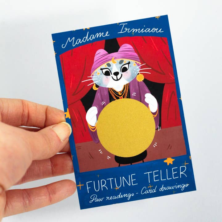 Madame Irmiaou - Mystery Fortune Card - Scratch-off card for wholesale by My Sweet Paper Card