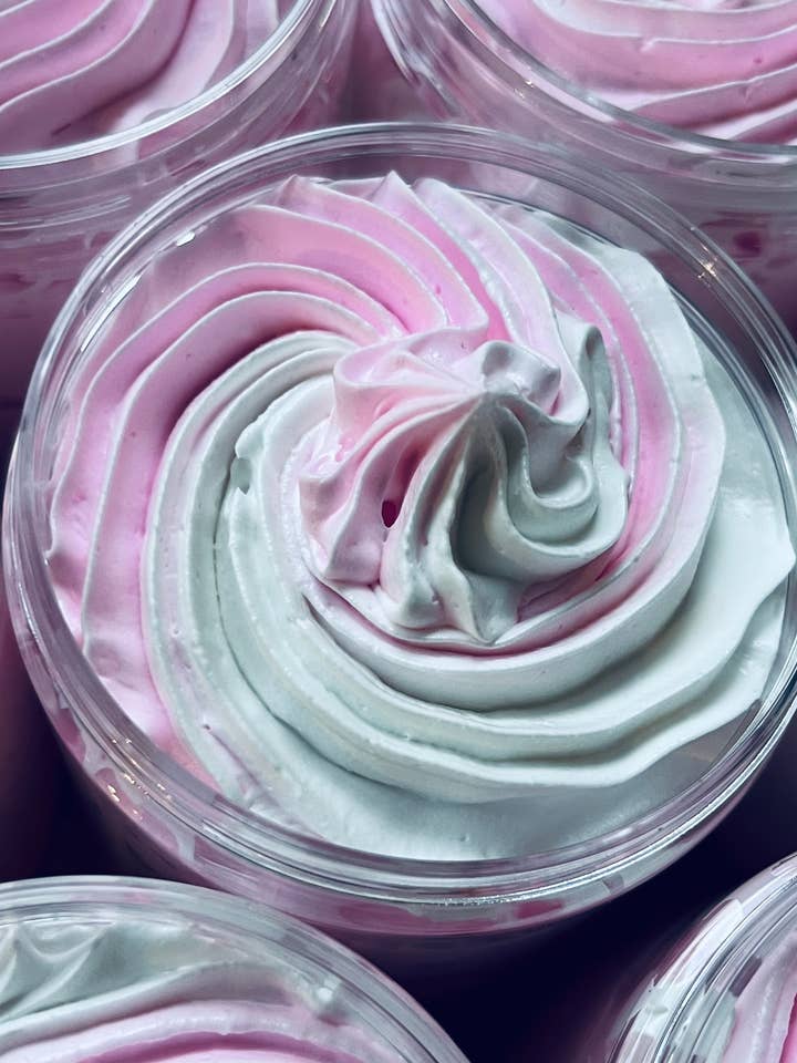 Snow Fair whipped soap for wholesale by Snap & scoop