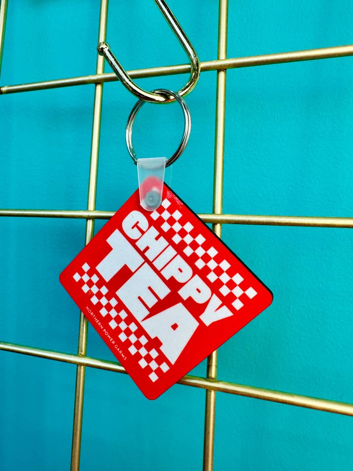 Chippy Tea Keyring for wholesale by Northern Power Garms