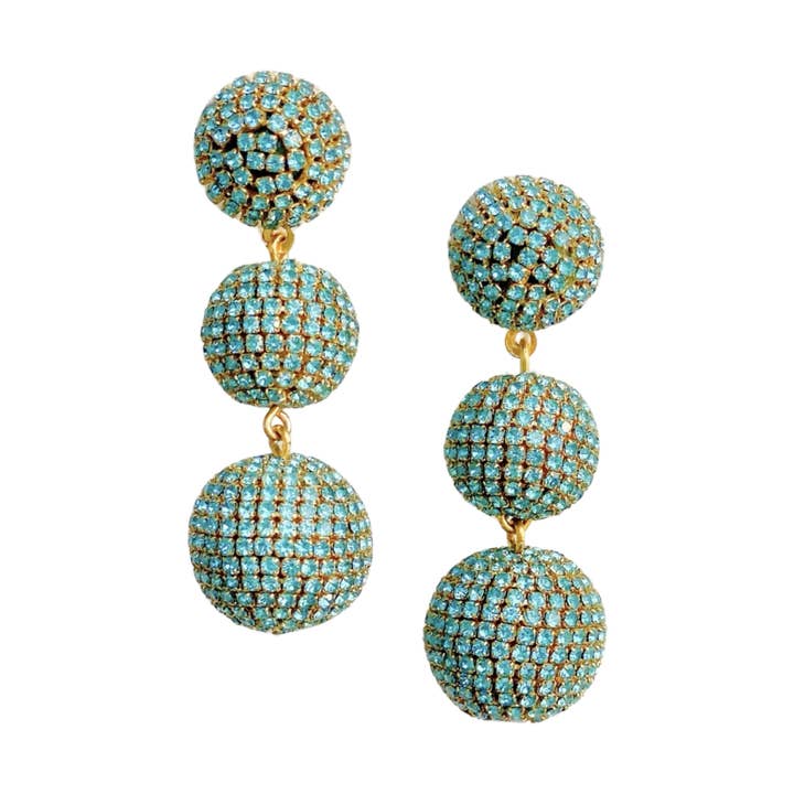 Pave Triple Lantern Øreringe | Tiffany for engroshandel hos Gaby & Grace