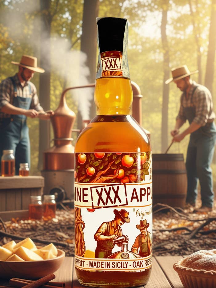 Moonshine XXX Apple Pie for wholesale by Sicilian Whiskey