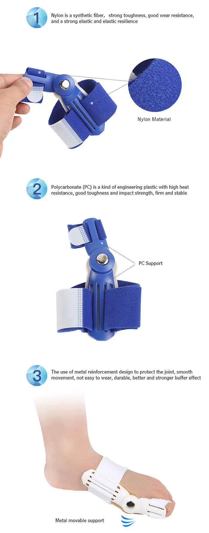 VIGOR - Vendita all'ingrosso Plantare/soletta - Unisex - Barella, correttore antidolorifico per alluce valgo, punta torcente10