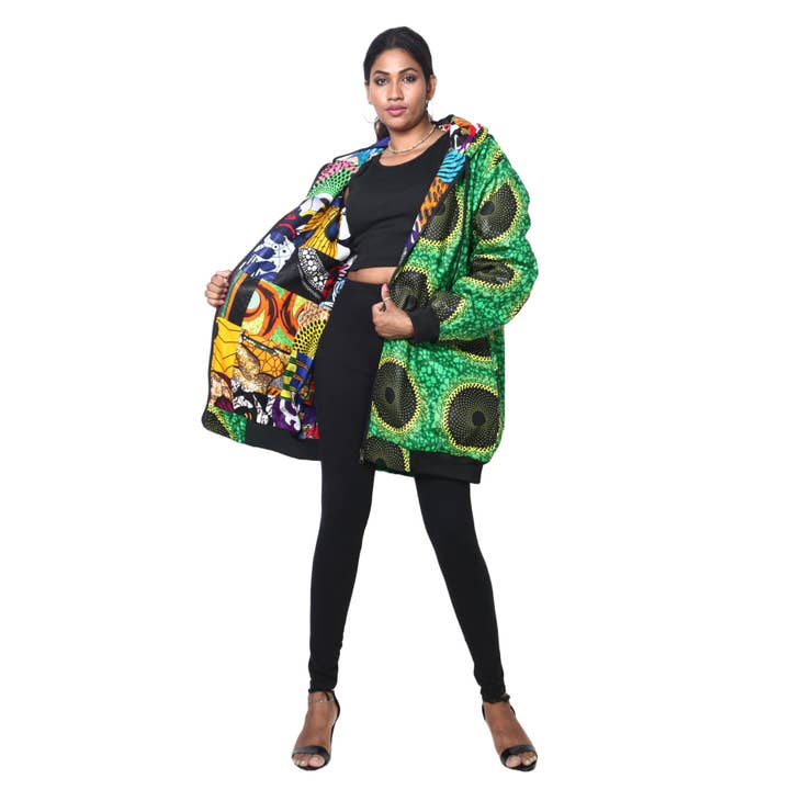 African Stars - Wholesale Retailer Display - Apparel - Unisex Reversible Jacket -- FI-2712
