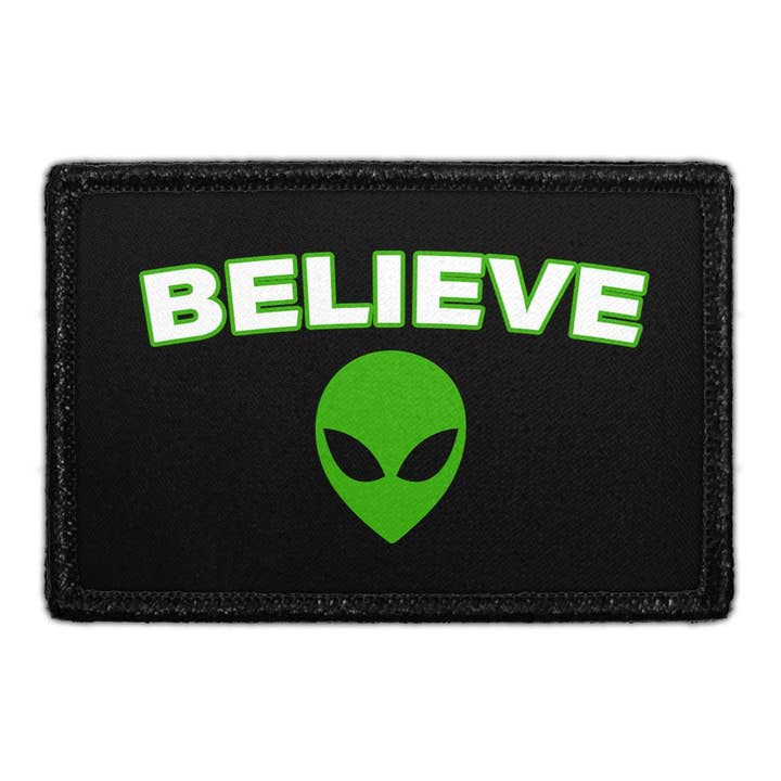 Alien Head - Believe - Patch amovible pour la vente par Pull Patch