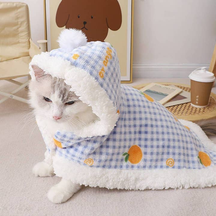 PAWPAWwholesale - Wholesale Pet Blanket - Cat/Dog - Pet Cape Blanket with Hood – Warm Winter Cloak_CWMM72784