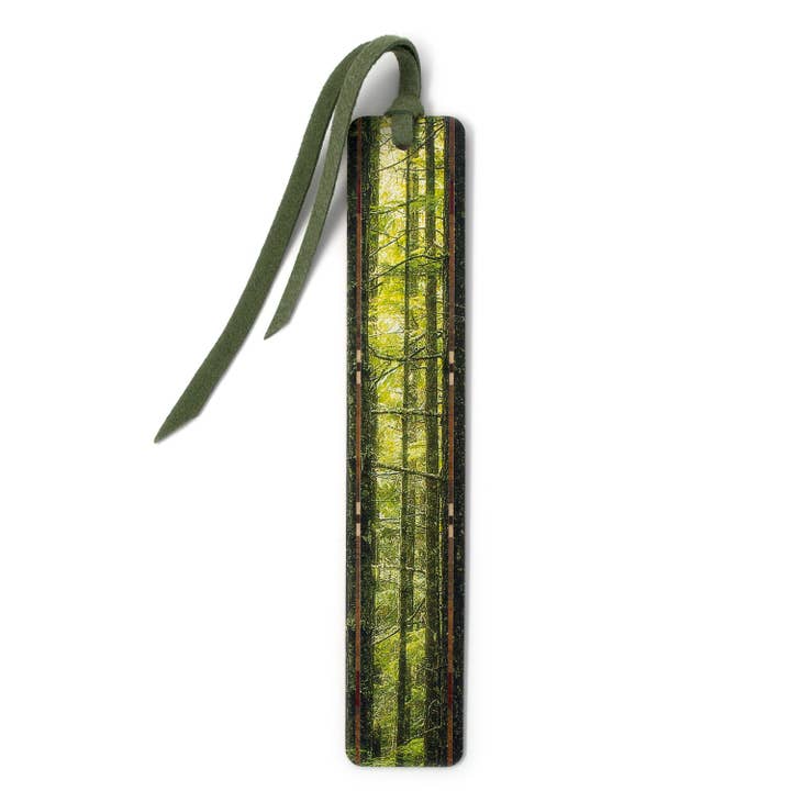 Olympic Evergreen Rainforest - Wooden Bookmark for wholesale by Mitercraft
