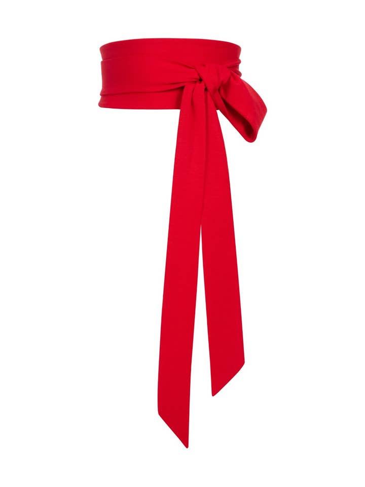 Rød slipsbælte for engroshandel hos Marianna Déri GmbH