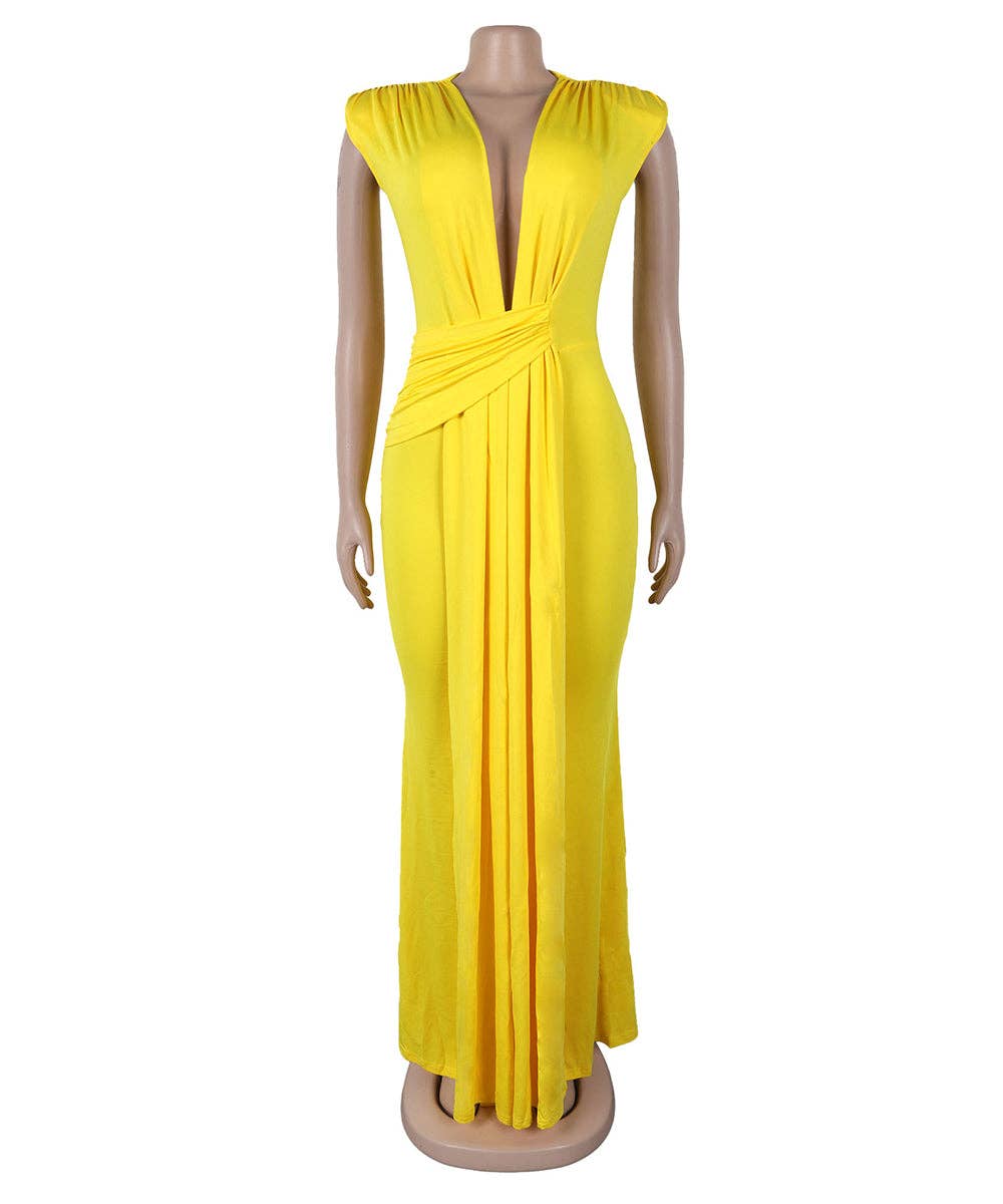 Aria Romance - Wholesale Formele jurk - Dames - Mouwloze Bodycon Midi Jurk6