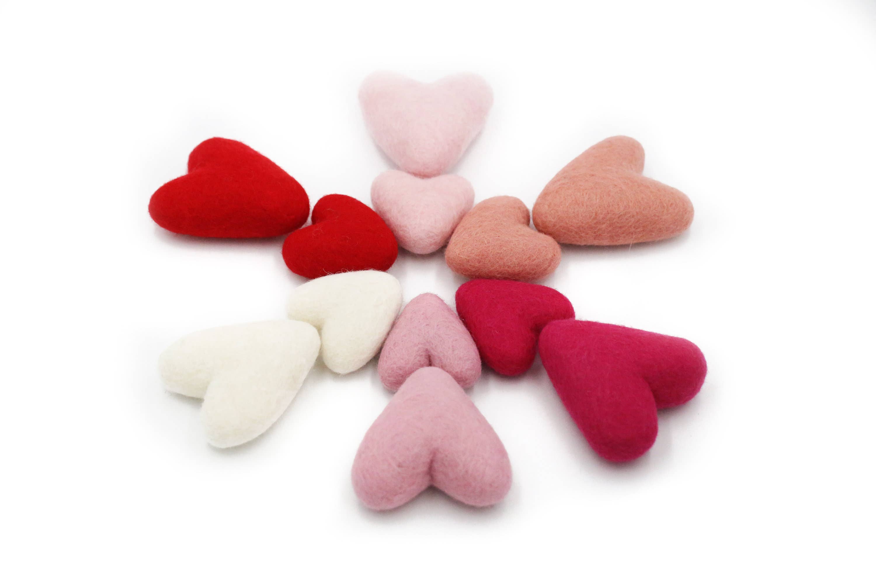 The Felt Pod – wholesale DIY craft kit – Felt Hearts 6 cm and 9 cm7