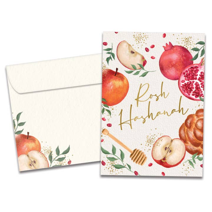 Tree-Free Greetings - Wholesale Rosh Hashanah Card - Welcome Gratitude Rosh Hashanah SKU 22320