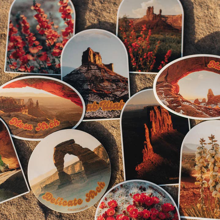 Autocollants de photographie de film vintage du désert pour la vente par Desert Analog