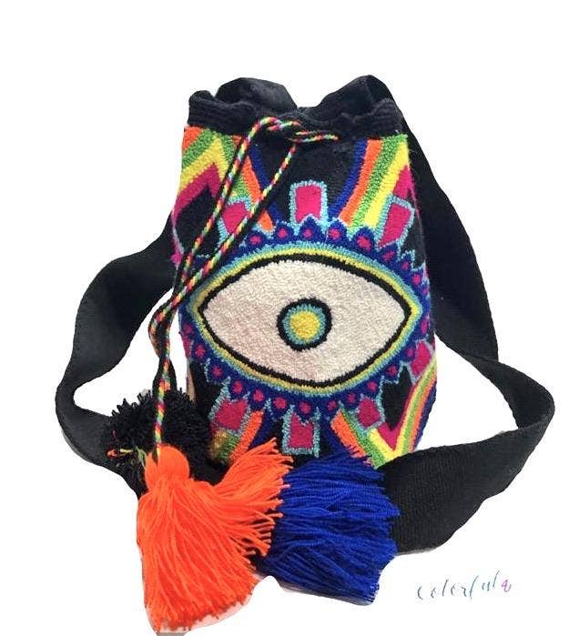 Colorful 4U - Wholesale Crossbody Bag - Women's - Evil Eye Bohemian Bag | Boho Bag for summer12